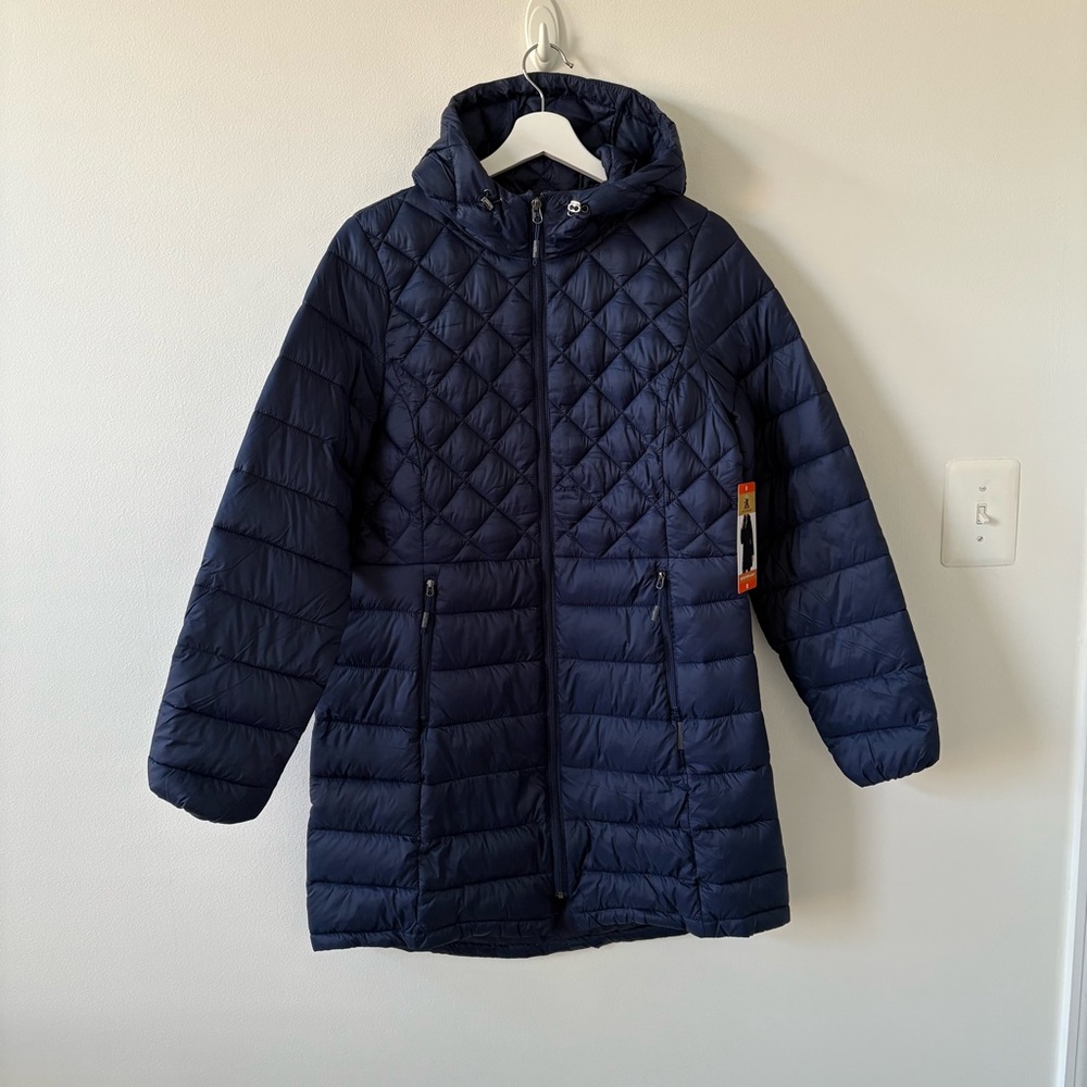 ZeroXposur Women’s Dark Blue Quilted Lightweight Puffer Jacket NEW